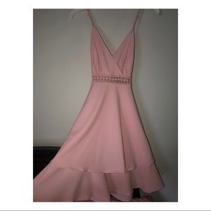 Pink flowy dress